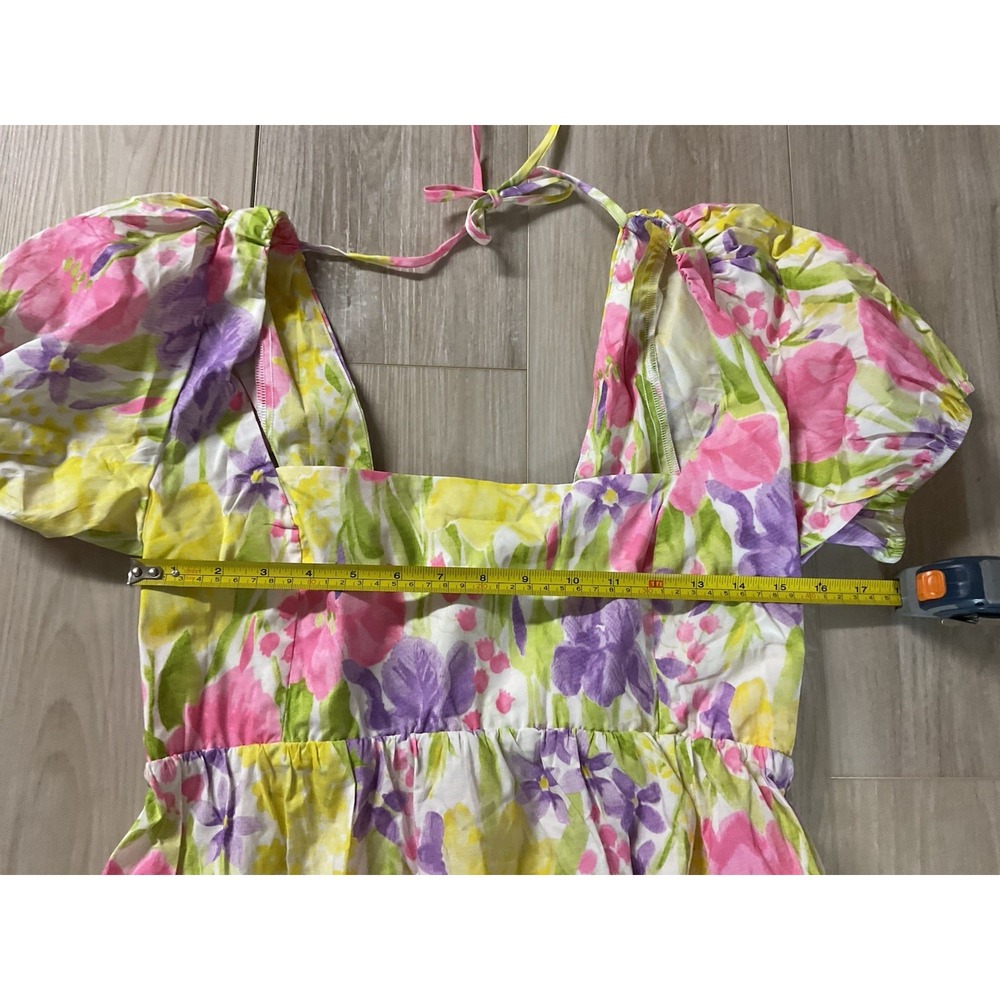 NEW Show Me Your Mumu Smitten Midi Dress Blooming Tulips Floral Womens XXL - Picture 6 of 11